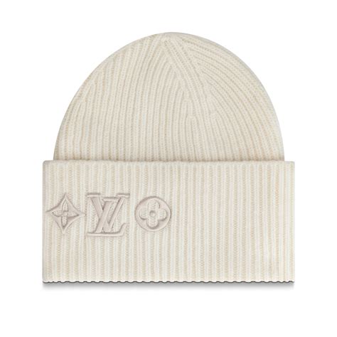 white lv|white lv beanie.